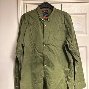 Green Button-Up Shirt